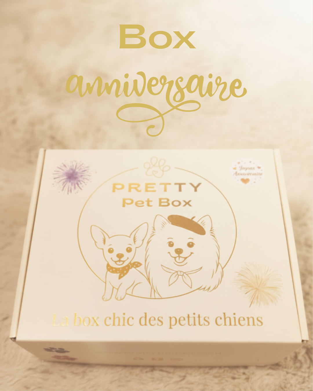 La box à offrir à un petit chien, coffret contenant 4 produits, sans abonnement, sans engagement. Les spitz, chihuahuas, teckels seront les plus heureux de recevoir ce cadeau.