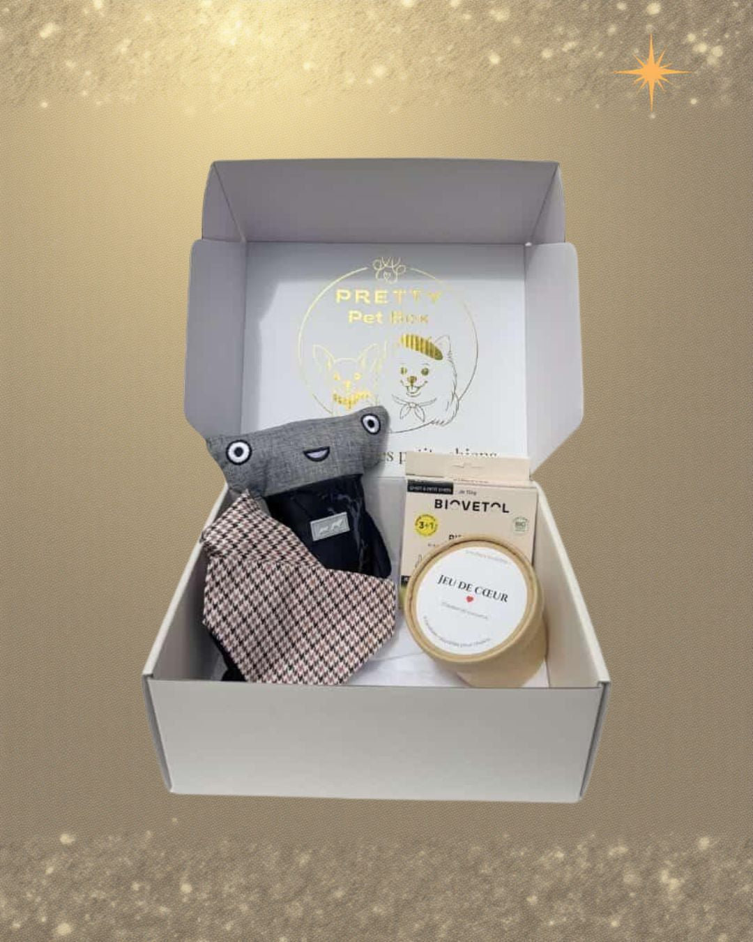 Cadeau chien, coffret chien, indispensables pour petits chiens